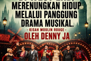Catatan dari London (2)  DI WEST END, MERENUNGKAN HIDUP MELALUI PANGGUNG DRAMA MUSIKAL  - Kisah Moulin Rouge