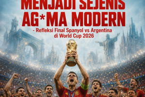 KETIKA SEPAK BOLA MENJADI SEJENIS AGAMA MODERN  - Refleksi Final Spanyol vs Argentina di World Cup 2026