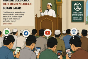 Dari Mimbar ke Layar:  Ketika Khutbah Jumat Kehilangan Perhatian Jamaah