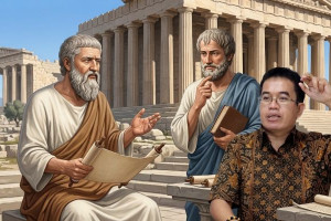 Percakapan Hayal Plato-Aristoteles tentang Demokrasi Indonesia