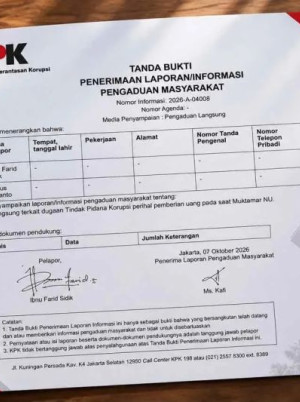 Dugaan Suap, Pengurus PCNU Serahkan Bukti dan Kembalikan Uang Risywah Muktamar ke KPK