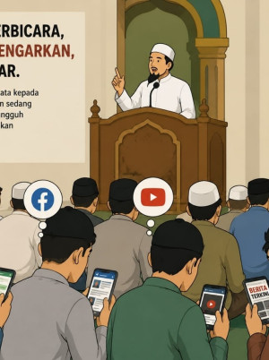 Dari Mimbar ke Layar:  Ketika Khutbah Jumat Kehilangan Perhatian Jamaah