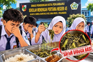 Dugaan Menu Basi di SMPN 45 Pekanbaru, Pengawasan MBG Dipertanyakan