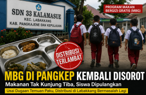 Menu MBG Belum Datang hingga Siang, Siswa SDN 33 Kalamasue Pangkep Terpaksa Pulang