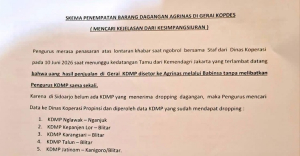 Beredar Surat Pengurus Koperasi Merah Putih Bungurasih, Isinya Jelaskan Bisnis KDMP Dipegang Kodim, Babinsa dan Agrinas, Pengurus tak Dilibatkan