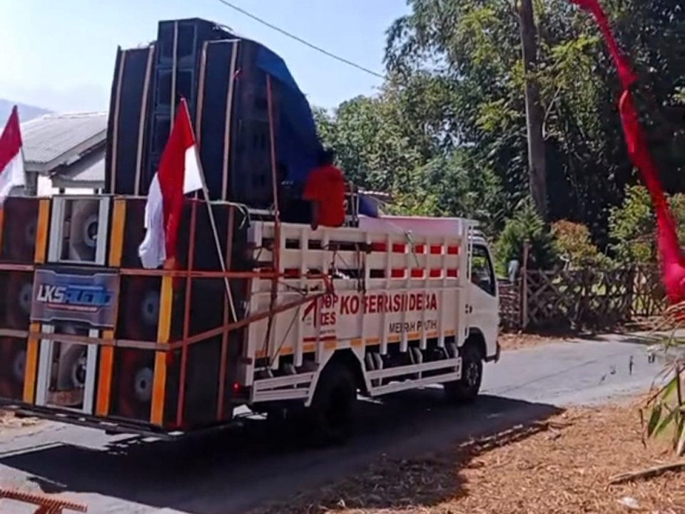 Truk Koperasi Desa Merah Putih Dipakai Angkut Sound Horeg, Viral di Medsos