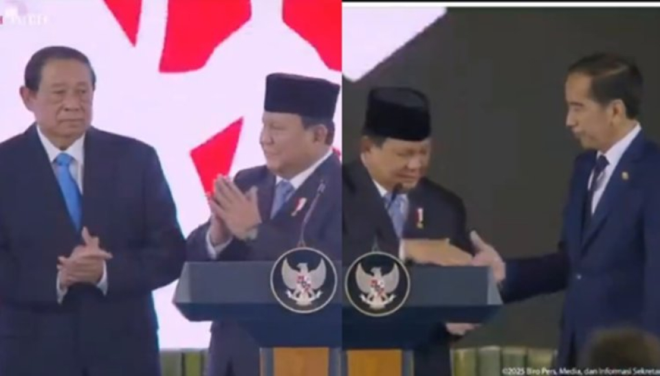 Perbedaan Gestur Prabowo Saat Salaman dengan Jokowi dan SBY di Acara Peluncuran Danantara Jadi Sorotan
