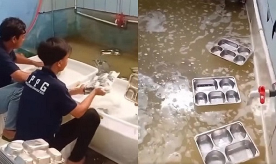 Viral Petugas SPPG Cuci Ompreng MBG Asal-asalan: Dilempar hingga Ngambang di Air Kotor!
