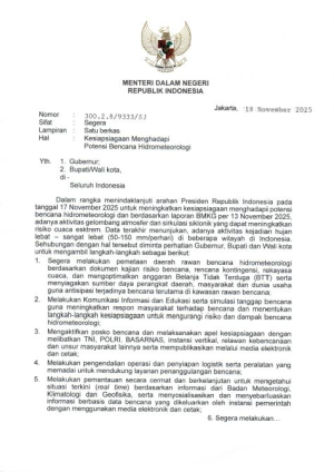 Kesiapsiagaan Menghadapi Potensi Bencana Hidrometeorologi