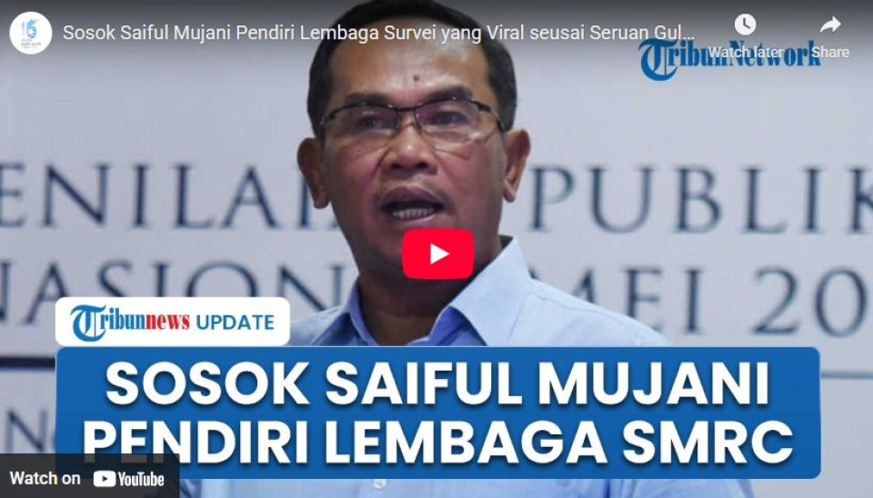 Sosok Saiful Mujani Pendiri Lembaga Survei yang Viral seusai Seruan Gulingkan Presiden Prabowo