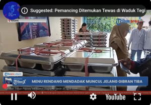Menu Rendang Sapi Mendadak Muncul di MBG Jelang Kunjungan Wapres RI Gibran ke SMANSA Nabire