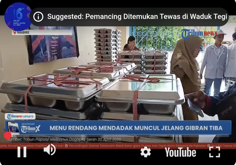 Menu Rendang Sapi Mendadak Muncul di MBG Jelang Kunjungan Wapres RI Gibran ke SMANSA Nabire