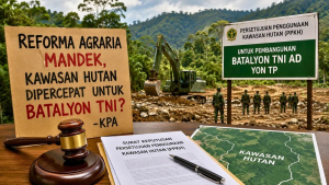 KPA Kritik Persetujuan Kawasan Hutan untuk Batalyon TNI, Reforma Agraria Dinilai Mandek