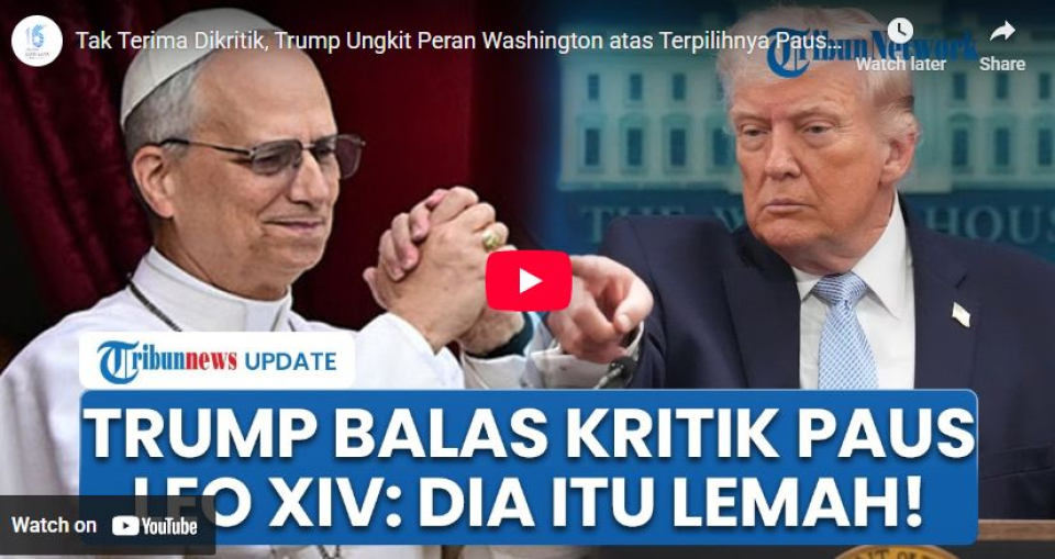 Donald Trump Serang Paus Leo XIV, PM Italia Langsung Pasang Badan