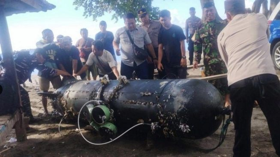 Penemuan UUV China di Gili Trawangan pada Senin (6/4/2026) 